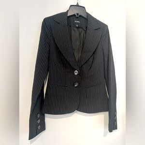 xoxo B & W pinstriped jacket